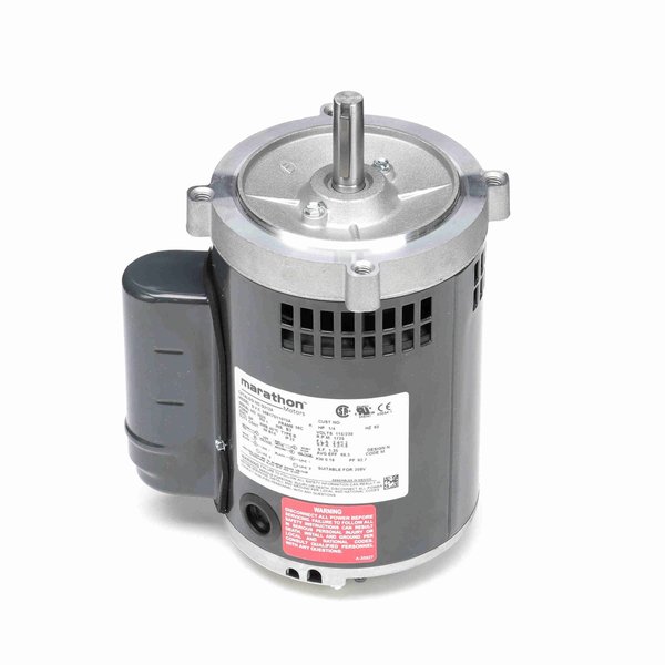 Marathon General Purpose Motor, 0.25 HP, 1 phase, 1800 RPM, 115/230 V, 56C Frame, ODP G212A